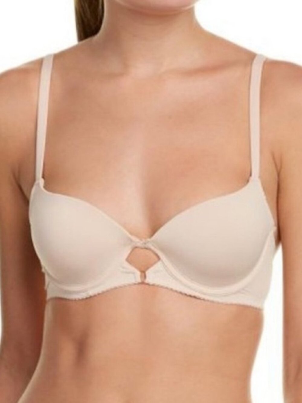 Sam Edelman T-Shirt Bra 34C Microfiber Keyhole - Orchid Ice